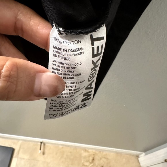 Market Men's Black Connecting Short Sleeve Casual T-Shirt Size Small NWT - Picture 8 of 9